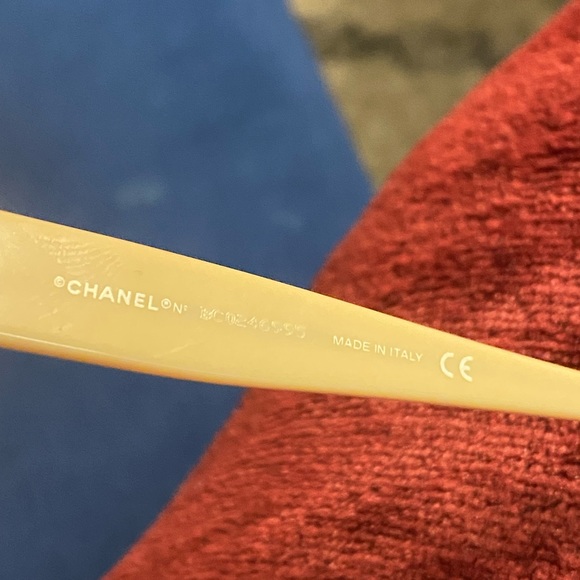 Chanel glass frame 3075 B c711 53/17 135 with big logos - Picture 2 of 10